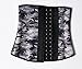 Ann Cherry Women 3 Hook Waist Cincher Latex Training Corset Shapewear, Gray, 36