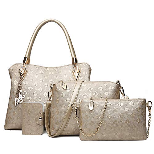 Pu Handbag. Women's Pu Leather Tote Purse and Handbags Set Satchel