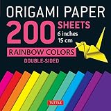 Origami Paper 200 sheets Rainbow Colors 6" (15 cm): Tuttle Origami Paper: High-Quality Double-Sided Origami Paper 200 sheets Rainbow Colors 6" (15 cm): Tuttle Origami Paper: High-Quality Double-Sided