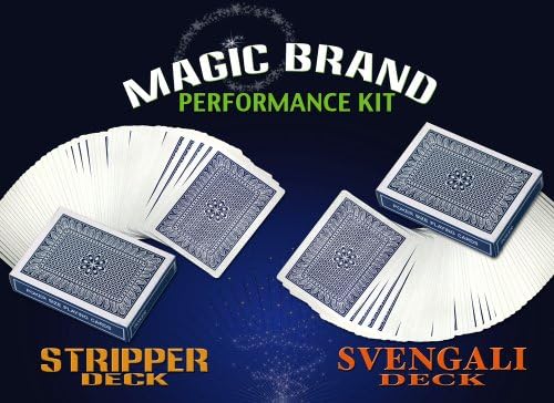 Magic Brand Performance Kit - Stripper &amp; Svengali Decks--Blue Back