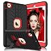 iPad Mini Case, iPad Mini 2 Case, iPad Mini 3 Case, iPad Mini Retina Case, Elegant Choise Heavy Duty Three Layer Armor Defender Protective Case with Kickstand for iPad Mini 1/2 / 3 (Red)