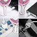 isYoung Rechargeable Handheld USB Misting Fan, Portable and Compact,Charger with USB Fan, Suit for Handheld Fan Table Fan(pink)