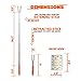 M KITCHEN WORLD Marshmallow Roasting Sticks - Telescopic Smores Skewers Hot Dog Extending Stainless Steel Fork - Extra Long 3.75 FT-45 inches - Set of 5 - Fire Pit, Camping, Campfire, Bonfire Kids
