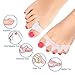 Toe Separators, 6 Pieces Toe Spacers Toe Straightener Bunion Corrector for Bunion Pain Relief, Hallux Valgus, Crooked Toes, Overlapping Toe Hammer Toes Bunions, Gel Bunion Toe Separators Kits (White)
