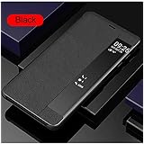 為にSamsung Galaxy S8 Plusケース知能休眠 手帳型 為にSamsung S8 Plusケース, SevenPanda 軽量 薄型 メッキ 鏡面 化粧鏡 クリア 携帯画面可視 スマートウェイク 知能休眠 手帳型 人気 PUレザー 携帯ケース、キラキラ おしゃれ かわいい 二層構造 スタンド フリップ カード収納 磁気防止カード 取り外し ポケット 耐衝撃 衝撃吸収耐汚れ 滑り防止 反塵 薄型 超軽量 磁性技術 カバー携帯電話ケース - 黒