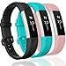 GEAK Alta Bands,Fitbit Alta HR Bands and Fit bit Alta Replacement Bands,Black Teal Pink,Small Size Bands
