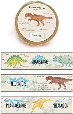 Green Flash Japanese Washi Masking Paper Tape / Dinosaur [ ST-014 ]