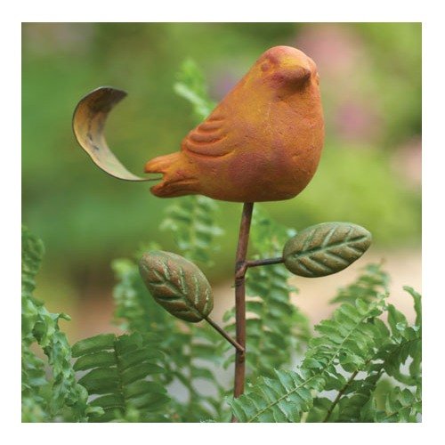 Ancient Graffiti Ceramic Spice Bird Plant Pick