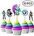 30Pcs | Cupcake Toppers and Cake Topper | Kids Party Supplies | Video Game Birthday Favors