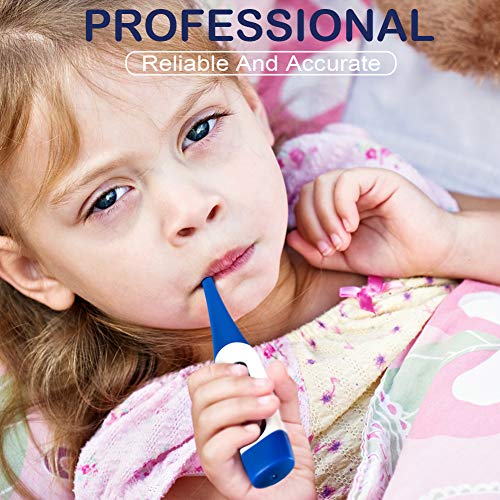 JUNING Digital Medical Thermometer - Oral and Axillary Thermometer Temperature Fast Reading Easy and Accurate Oral Thermometer for Baby, Children and Adults with Fever Indicator - Thumbnail 6