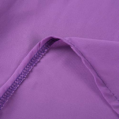 Women Hollow Trumpet Sleeve Flare Dress Off Shoulder Vintage Party Club Elegant Performance Medieval Costume by Lowprofile Purple