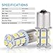 AUTOSAVER88 1156 LED Light Bulbs - [10 Pack] 4800K White LED Lamp for RV Trailer Camper Interior Signal Light
