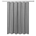 Barossa Design Fabric Shower Curtain Grey Hotel Grade, Water Repellent and Washable, 71 x 72 inches Brick Dobby Pattern for Bathroom