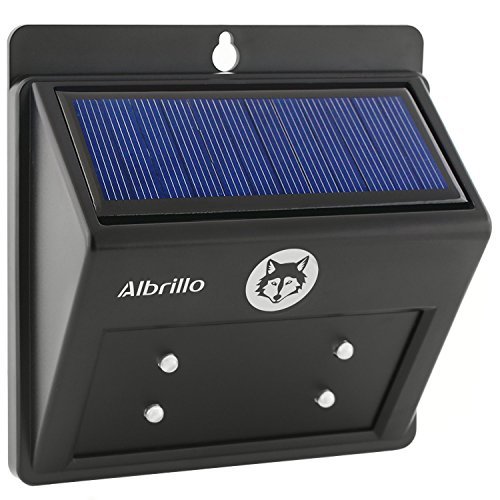 Albrillo Solar Powered Predator Deterrent Light Nocturnal Pest Animal Repellent Control Outdoor Sensor Night Lamp (New Upgrade)