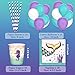 Pawliss Party Supplies, Serves 16 Birthday Party Favors Decorations for Kids Girls, Plates Cups Straws Napkins Balloons Banners, Bulk Pack 102ct