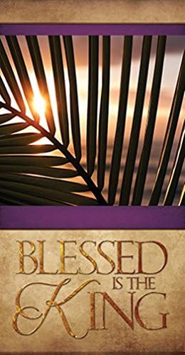 Easter Series Blessed is the King Worship Banner, 5 Foot