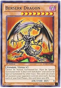 Amazon Com Yu Gi Oh Berserk Dragon Lcjw En281 Legendary Collection 4 Joey S World 1st Edition Common Toys Games