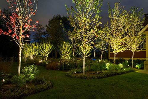 24W LED landscape light With 12V 2A UL Transformer, Outdoor Landscape Spotlights with Spike Stand Low Voltage landscape lighting, IP66 Waterproof Garden Yard Pathway Lights Warm White 3500K, 8pack