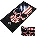 INZENYN Unisex Seamless Face Scarf Bandana 2 Pcs Multifunctional Microfiber American Flag Neck Gaiter Balaclava