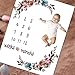 Baby Monthly Milestone Blanket - Floral Plush Fleece Baby Photography Backdrop Memory Blanket for Newborns Large - New Moms Set