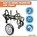 Walkin' Wheels Dog Wheelchair - for Small Dogs 11-25 Pounds - Veterinarian Approved - Dog Wheelchair for Back Legs