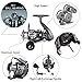 Sougayilang Fishing Reel 13+1BB Light Weight Ultra Smooth Aluminum Spinning Fishing Reel with Free Spare Graphite Spool