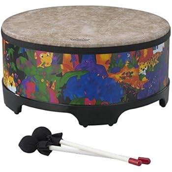 Remo KD-5816-01 Kids Percussion Gathering Drum - Fabric Rain Forest, 16"