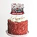 Rolobx Birthday Cake Topper - one - Double Sided Gold Glitter - Premium Quality