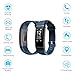 Fitness Tracker HR with Replacement Band, Letscom Activity Tracker Watch with Heart Rate Monitor, IP67 Waterproof Smart Wristband, Step Counter Pedometer Watch for Kids Women and Men (Gray+Black)