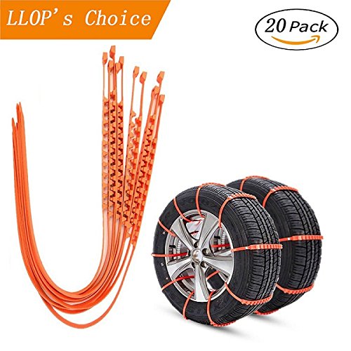 Upgrade reusable tire chain, llop portable anti-skid em…
