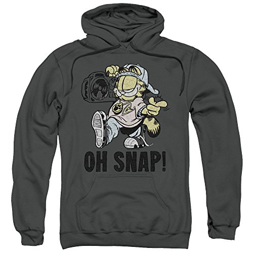 Garfield Classic Comic Cartoon Character Oh Snap Adult Pull-Over Hoodie