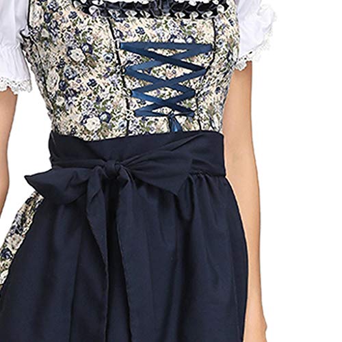 Women's Beer Festival Dress German Dirndl Dress Costumes for Bavarian Oktoberfest Carnival Halloween - Thumbnail 7