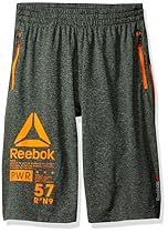Reebok Big Boys' Performance Sport Short, Heather Gray, S (8)
