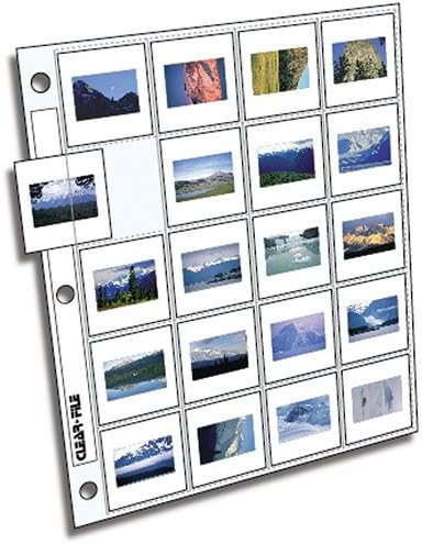 Clear-File Archival-Plus Slide Page, 35mm - 100 Pack