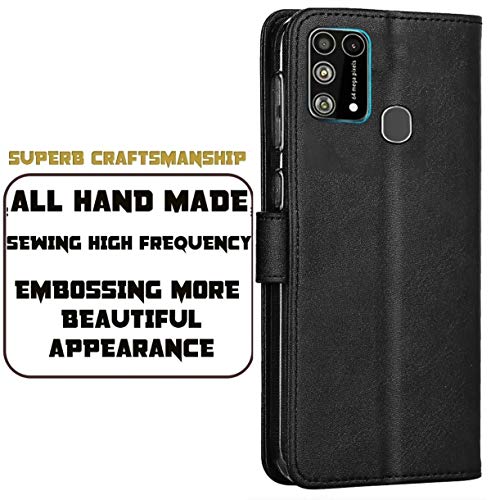 SHINESTAR Samsung M31 Case Cover | Ultimate Flip Case Wallet Style Cover with Button Magnetic Closure Case Cover for Sam