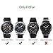 [4 Pack] OMOTON Tempered Glass Screen Protector Compatible with Samsung Galaxy Watch 46mm & Gear S3