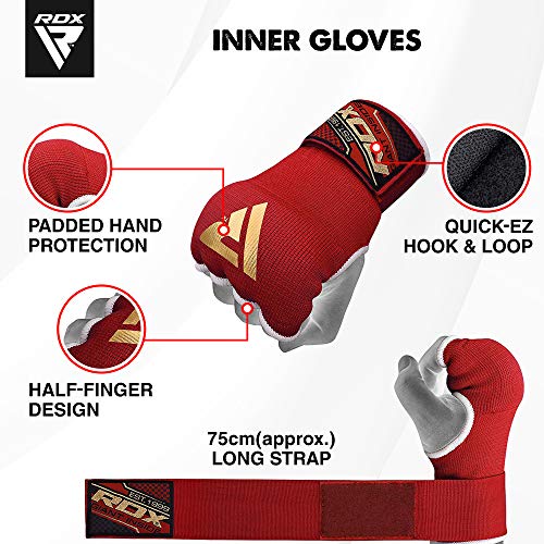 image for RDX Boxing Hand Wraps Inner Gloves for Punching - Elasticated Padded B
