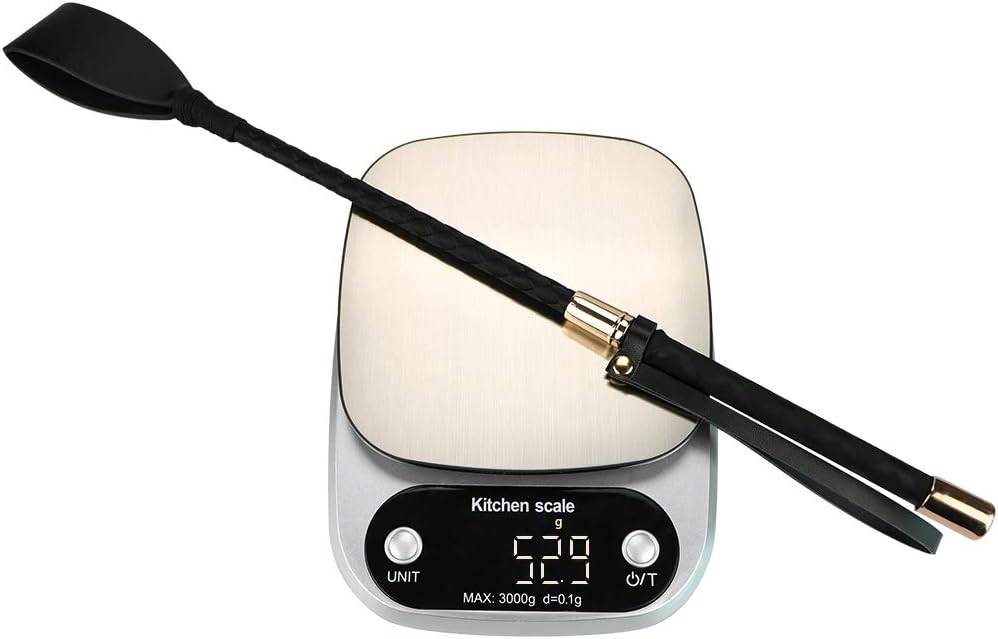 Aisto 18 inch Riding Crop for Horses, Horse Whip with Double Slapper, Leather Equestrian Jump Bat, Black: Sports & Outdoors