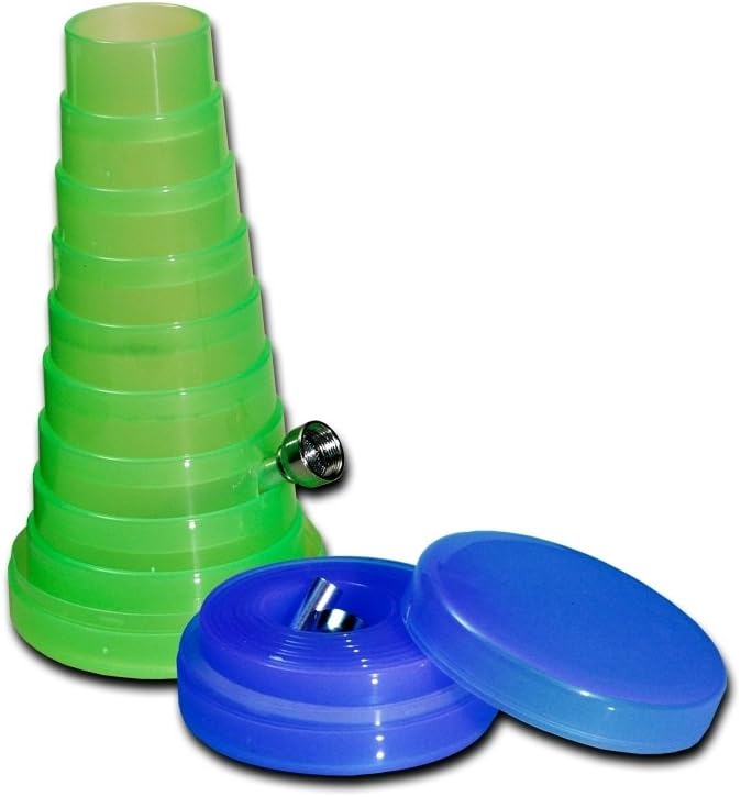 The Rubber Plantation tm 4055468289074 Collapsible Acrylic Travel Bong