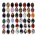 All Natural 24pcs Multi-color 25mm Gemstone Oval Cab Cabochon For Jewelry Making