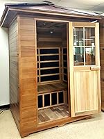 Amazon Com 3 Person Outdoor Sauna Weather Resistant Red Cedar