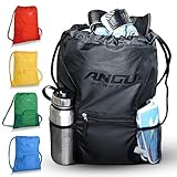 ANGU SPORTS Soccer Bag For Youth, Kids, Girls, Boys, Men & Women | Backpack for Soccer, Basketball, Football, Regular Gym Bag, Volleyball | Breathable Material Makes This Drawstring Perfect For Sport.