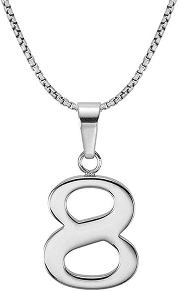 Sterling Silver Number Necklace Online 