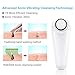 Sonic Facial Brush Waterproof Rechargeable Wireless Body Face Cleansing Brush for Gentle Exfoliation and Deep Scrubbing 3 Speeds 2 Replacement Heads