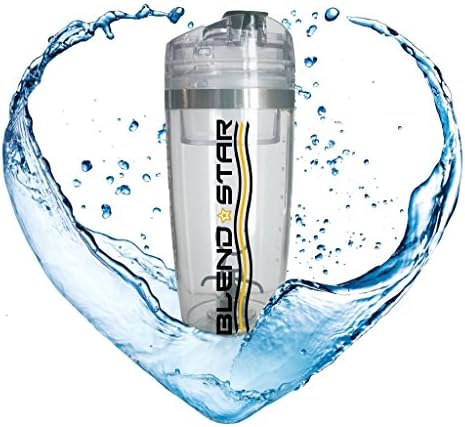 #1 Vortex Mixer / Blender / Shaker Bottle. 16000 RPM Motor For The Most Powerful Mixing. Lithium-Ion Battery. USB Rechargeable For On The Go. 100% Leak-Proof. BPA-free. 600ml / 20oz (SILVER)