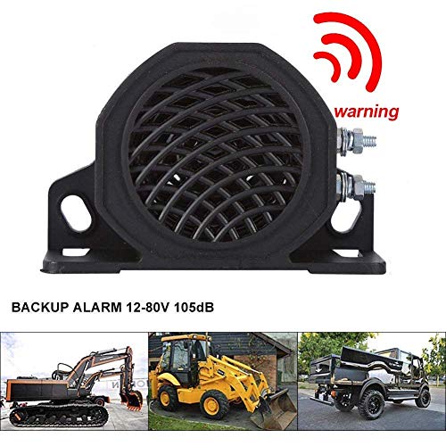 Bang4buck Universal Backup Warning Alarm 105dB 12 V Reverse Beeper Buzzer System for Construction Truck Heavy Vehicle -2 Year Warranty