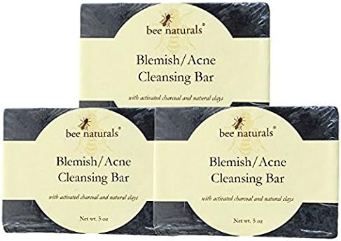 6 Pack BEST Blemish &amp; Acne Cleansing Bar - Activated Charcoal Soap - Non-medicated - Soothe Congested Completions - Fast and High Potency Skin Care Treatment of Blemishes, Acne Scars, Face &amp; Body Wash
