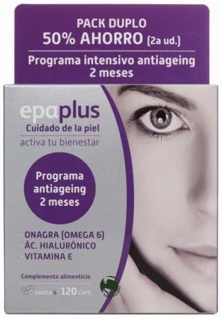 EPAPLUS Skin, ONAGRA, HIALURONICO, Vit E 60 + 60 cap