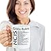 Gibbs Rules Mug - TV Series Inspired 11-oz Funny NCIS Gibbs Rules Coffee Cup Mug Made of White Ceramic with Large Handle is Perfect Gift Idea for NCIS Fan - By: Trinkets & Novelty
