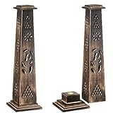 Furniture Creations Wooden Artisan Decor Incense Stick Holder Tower Stand